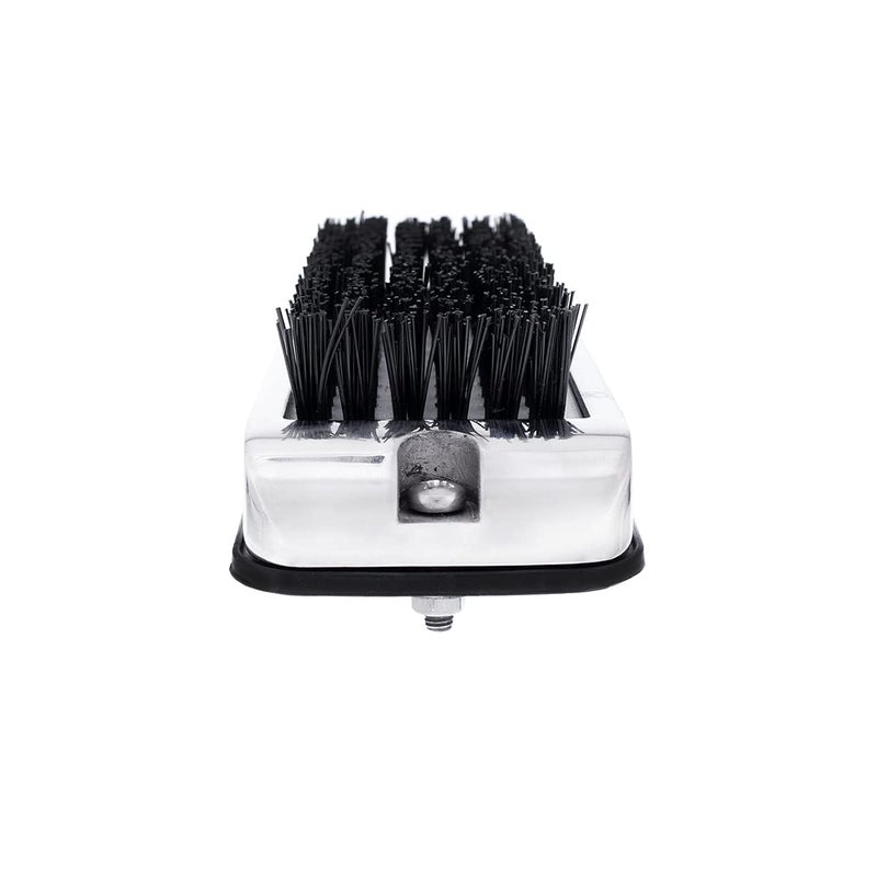United Pacific 90050 Stainless Shoe/Boot Scraper w/Nylon Brush, 430 Stainless Steel Housing â€“ Black Brush â€“ ONE Unit - Image 3
